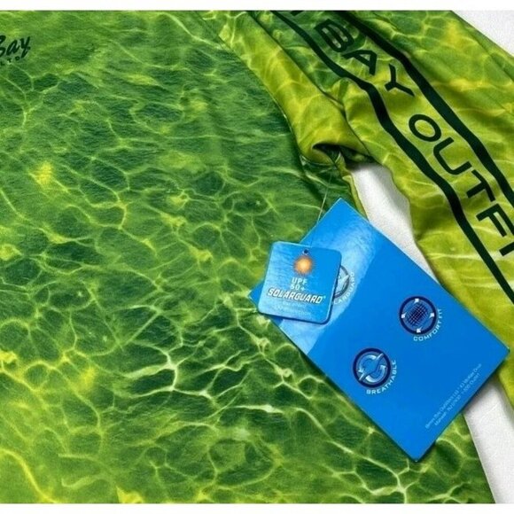 NWT Bimini Bay Outfitters Ltd. UPF 50+ Solarguard L/S T-Shirt 3XL Emerald CR50 - Picture 2 of 5